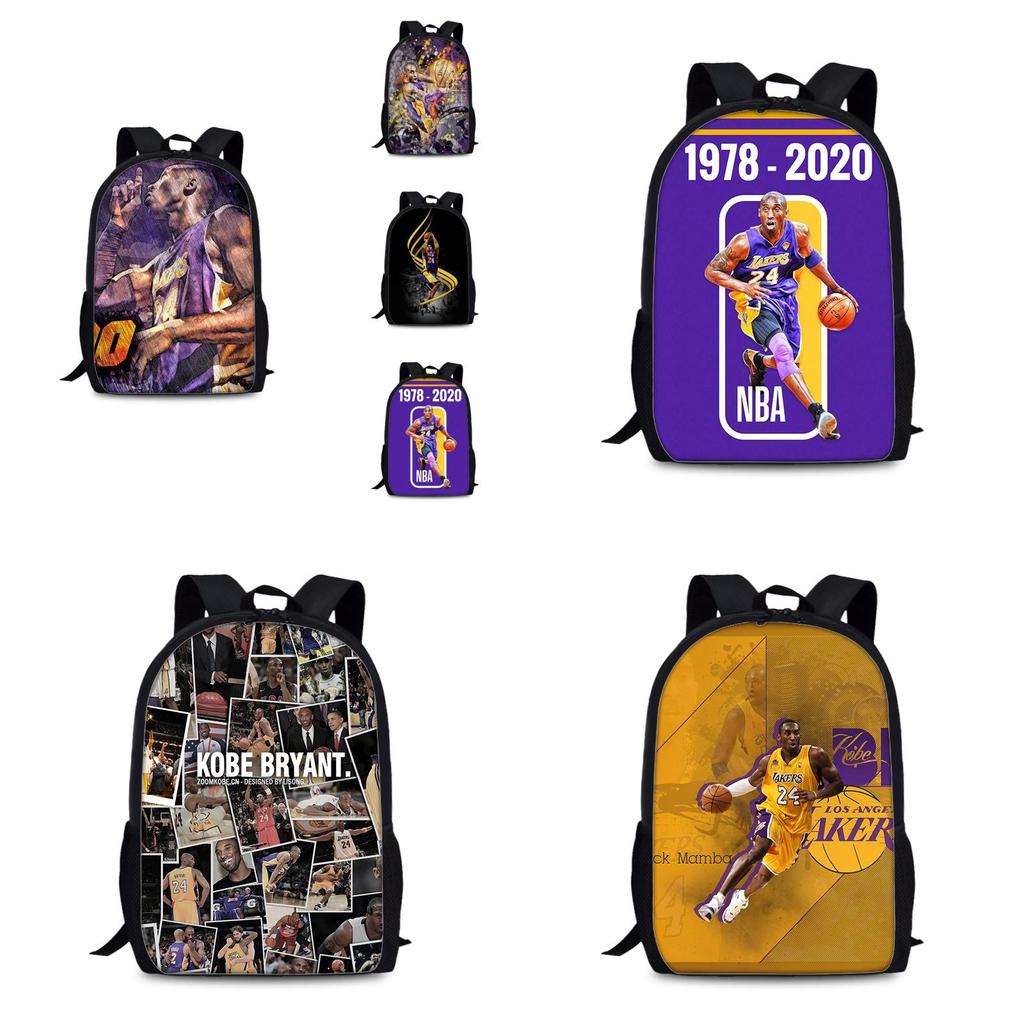 Sac à dos d'université Kobe Bryant en matériau nylon pour un usage quotidien et les activités sportives