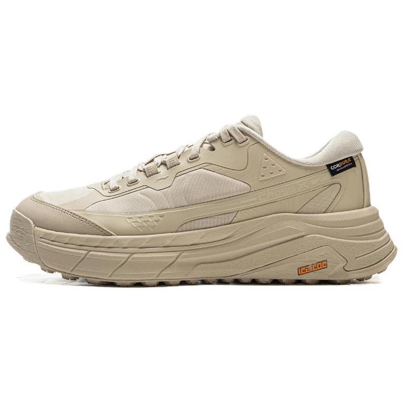 Li Ning Star Path 2 Модный тренд Универсальные амортизирующие износостойкие низкие повседневные кроссовки Унисекс Повседневные кроссовки Серо-желтый AGLV065-4 40