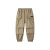 SEVEN BOBI Girls' Khaki High-Waisted Cargo Jogger Pants
