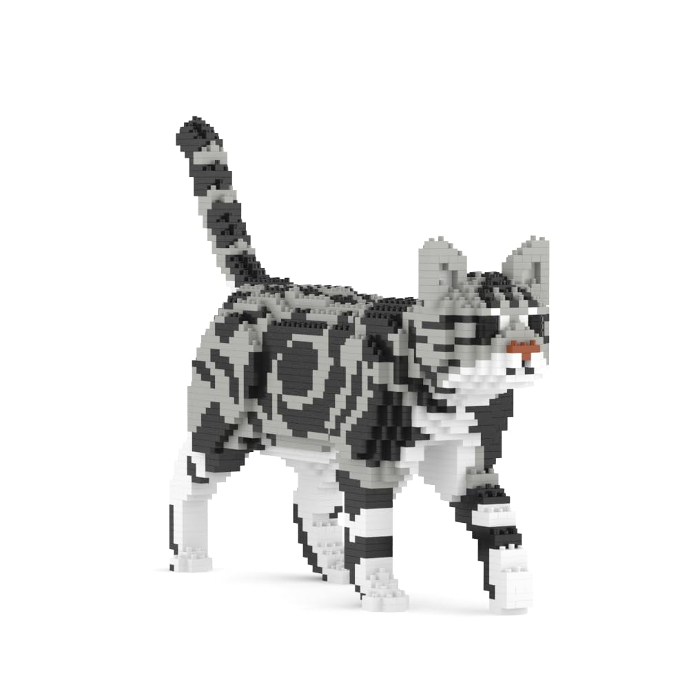 JEKCA American Shorthair Cat 02S-M01B (Version 2024) | Cat Plastic Building Blocks | Ages 14 and Up