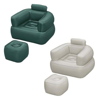 Inflatable Armchair - - Comfi Cube - Green - Grey - 107x99x80 Cm