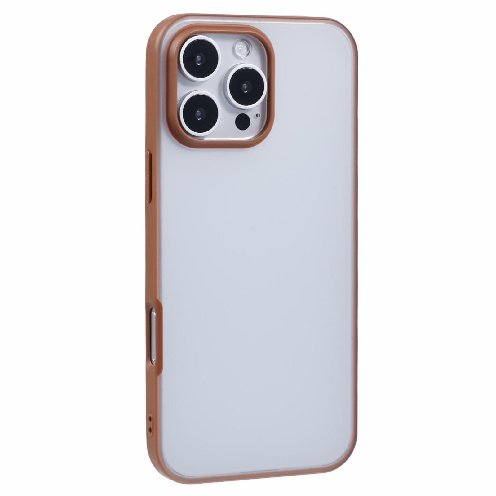 X-LEVEL For iPhone 16 Pro Case Frosted Back PC+TPU Shockproof Phone Cover C