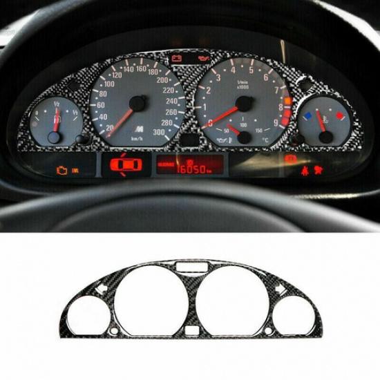 For BMW 3 Series E46 1998-05 Carbon Fiber Dashboard trument Frame Trim Cover