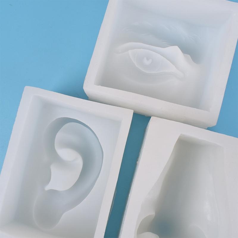 Unique Fondant Silicone Mold Chocolate Molds Facial Features Shaped Silicone Fondant Molds Perfect for Cake Decoration