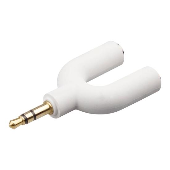 U3 Audio Converter Practical Fast Transmission Metal 1 Male to 2 Female 3.5mm Jack Splitter for Earphone