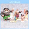 Faszinierende Moana 6-teiliges Actionfiguren-Set Puppen Ideal zum Spielen und Dekorieren