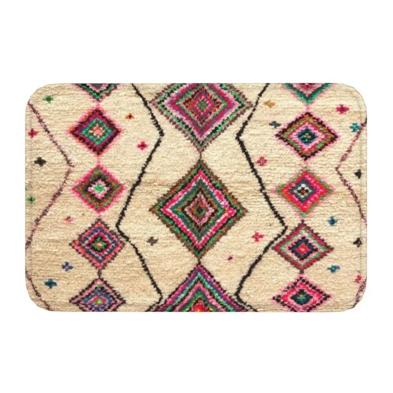 Marokkaans Berber Tapijt Boho Stijl Deurmat Antislip Antiek Boheems Geometrisch Deurmat Vloer Badkamer Entree Tapijt