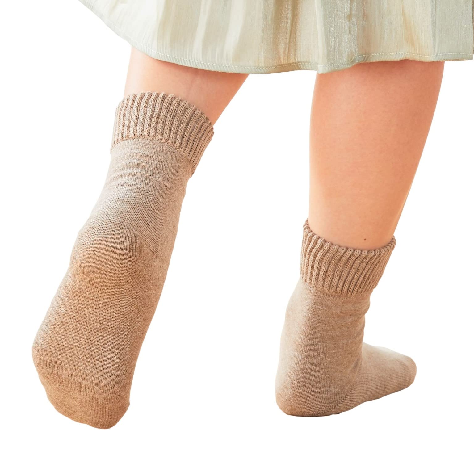 

Taiyo Knit Smooth Socks for Heels and Relieves and Callused Size 720cm Full-Foot Soles, Rough, Cracked, Skin, 22-25cm, (Heather Beige)