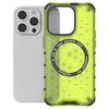 For iPhone 13 Pro Magnetic Case Honeycomb Design Thickened Corners TPU+PC Phone Cover