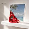 Love Letter Sculpture Decor Heart Photo Stand with Embossed LOVE Letters, 3D Printed Vertical Slot Romantic Wedding Table Ornament Picture Holder,