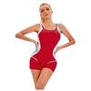 Sport One-piece Swimsuit Women Monokinis  New Female Anthletic Open Back Fitness New Summer Beach Swimwear Plus Size XXXL
