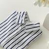 New Arrivals Open Run Women Oversized Striped Shirt Colorful