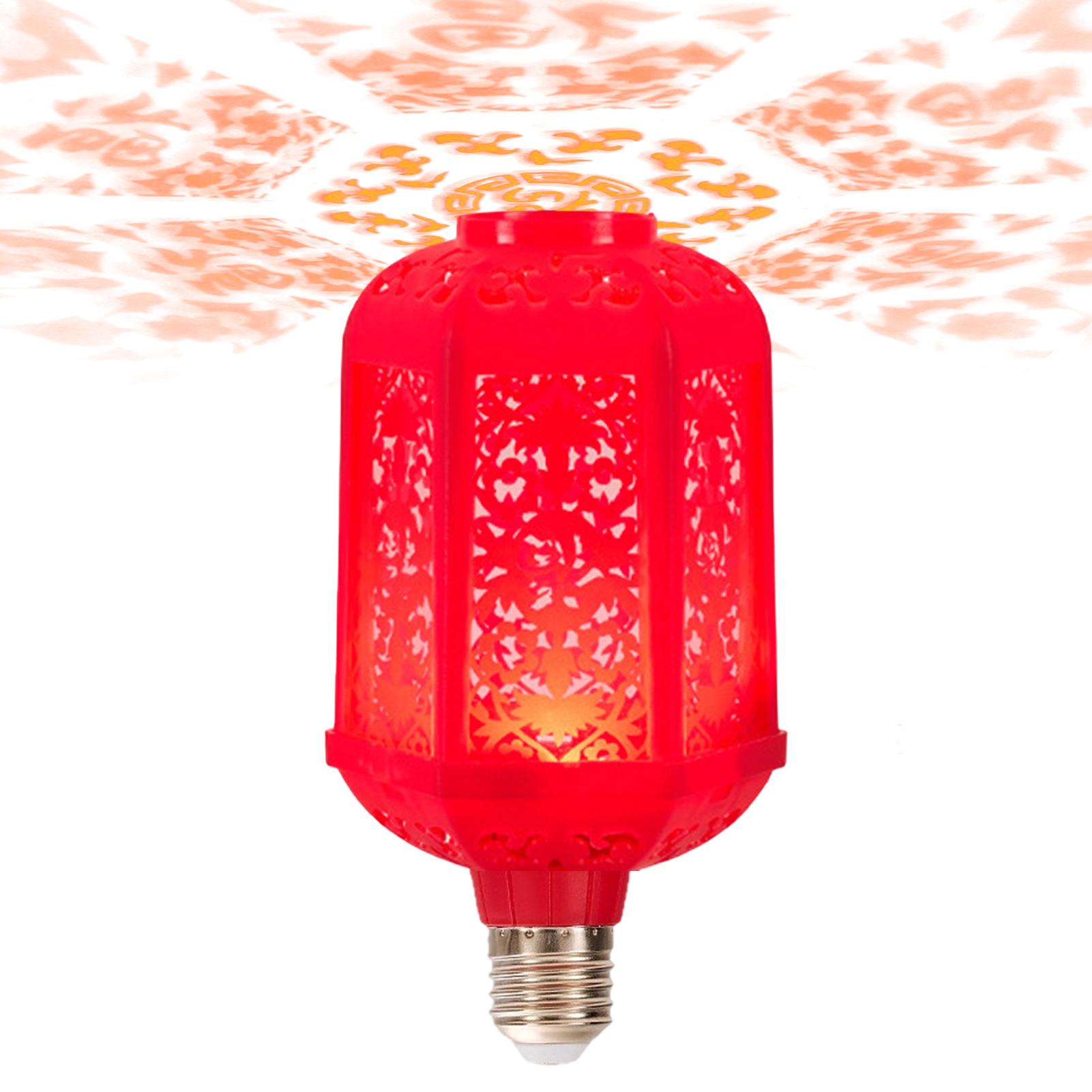 

7-Colors Fu Character LED E27 Lamp Chinese Lucky Lantern New Year Decorations Chinese Spring Festival Lantern Lights China Mainland