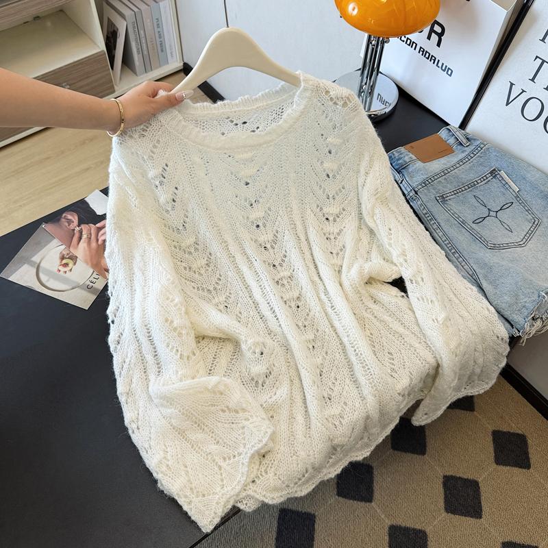 2026 Autunno Inverno Nuovo Maglione da Donna Pullover Lavorato a Maglia Top da Donna Manica Lunga Camicia alla Moda Ampio Casual Sottile