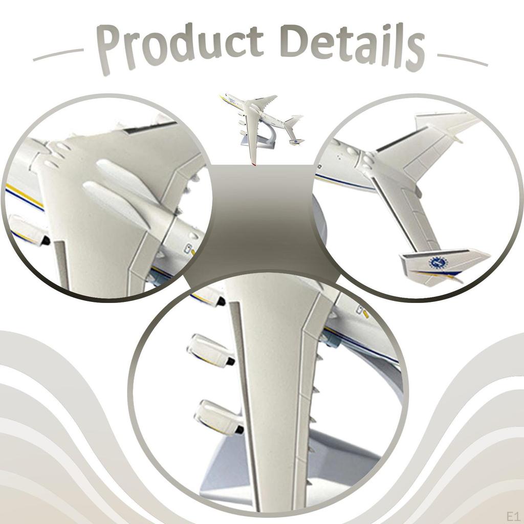 1:400 Scale AN225 Transport Aircraft Model Desktop Decoration for Bookshelf Ukraine