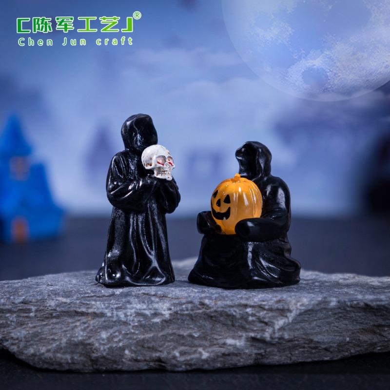 New Halloween grim reaper ghost doll, micro landscape DIY ornament accessories mini desktop ornament
