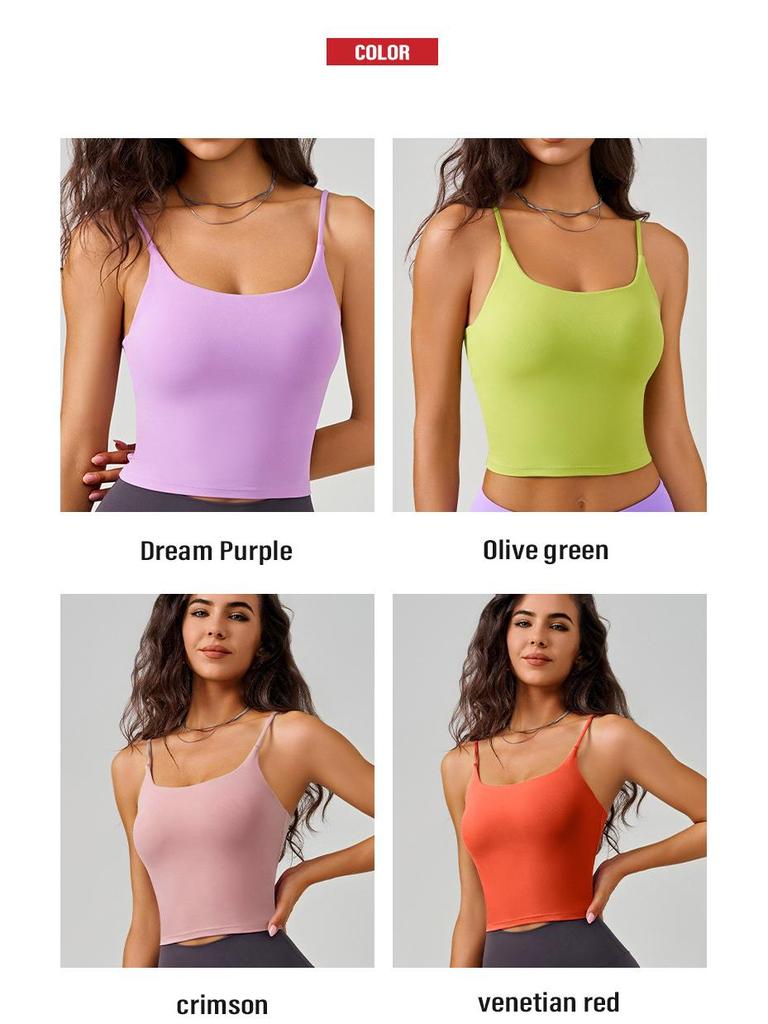 Dammode 2025 Antibakteriell Stötsäker U-rygg Sport Sling Väst