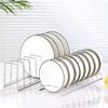 Stainless Steel Kitchen Organizer Dish Rack Household Kitchen Drainage Rack Cooking Dish Pan Cover Stand Kitchen Accessories