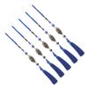 5 Pcs Owl Blue Eye Pendant Delicate Bronze Owl Blue Evil Eye Ornament Home Office Car Decorations