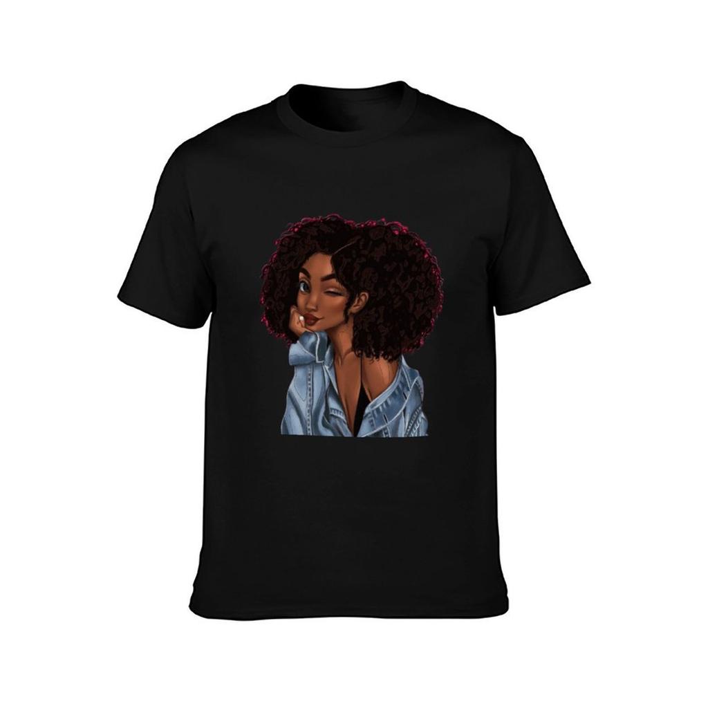 Afro girl TShirt Work Wear Lightweight Tee