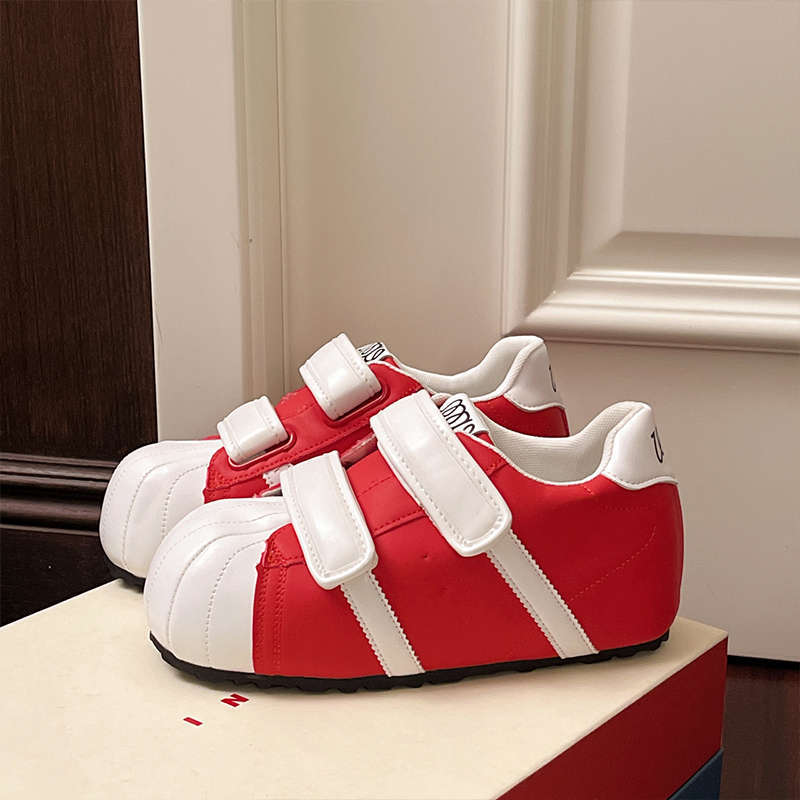 Niche design sense shell head inner height increase bread shoes women's 2025 new autumn versatile Velcro casual shoes