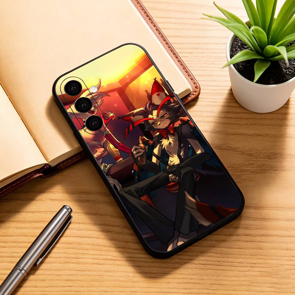 

Hazbin Hotel Husk Phone Case For Samsung Galaxy A73,A72,A71,A70,A53,A52,A51,Others Soft Black Cover Samsung a71 4g