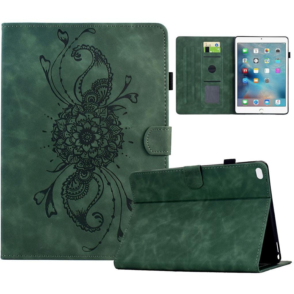 Leather Case For iPad mini (2019) 7.9 Inch/Mini 4/mini 3/mini 2/Mini Mandala Imprinted Tablet Cover with Card Slots