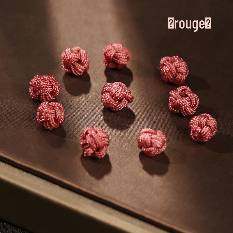 

Ювелирные изделия «Драконий узел», «Ананасовый узел», DIY-аксессуары: Двухслойная шапочка с узлом-пуговицей (10 кусочков) 10 Pieces