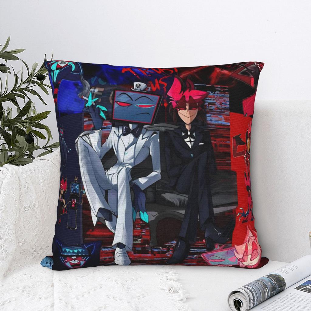 R-Radiostatic Vox Alastor Pillow Cover Accessories Printing Cushion Cover Decorations Pillow Case Cover Home Multiple Sizes