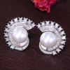New Geometric Imitation Pearl Earrings For Women'S Light Luxury Fashion Evening Dress With Jewelry Accessories Wholesale