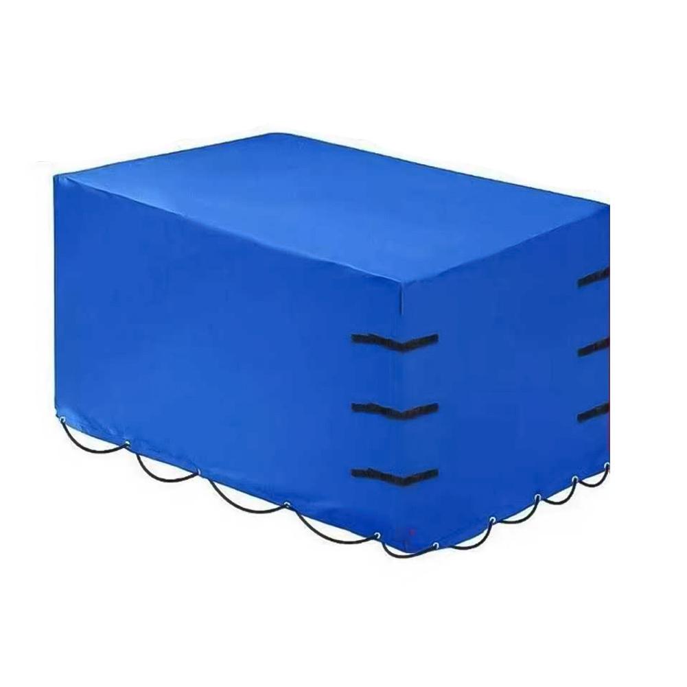 1PC Trailer Cover 420D Oxford Polyester Fabric 210*114*90cm Utility Trailer Cover Waterproof Windproof Heavy Duty Black Dump