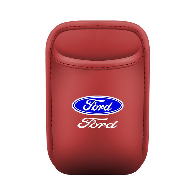 For Ford Mondeo Focus Explorer Escape Kuga Everest Bronco F-150 Ranger Transit Car Door Leather Cup Storage Box xcl3