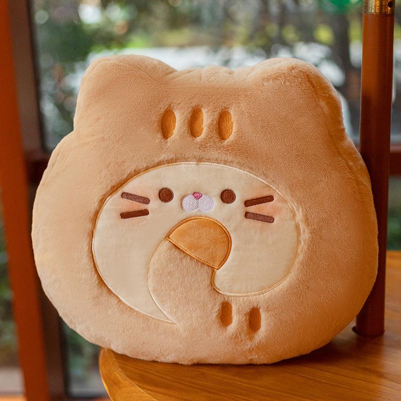 Calico Meow Cookie Plush Doll Pillow - Cute Cat Roll Plush Toy Gift