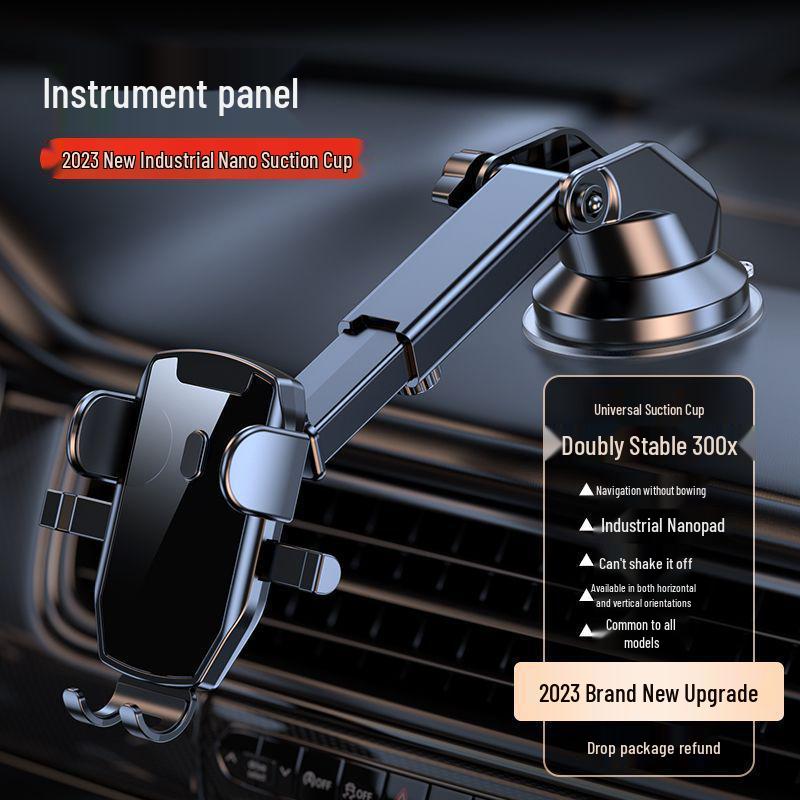 Universal Car Phone Holder with Suction Cup & Air Vent Clip