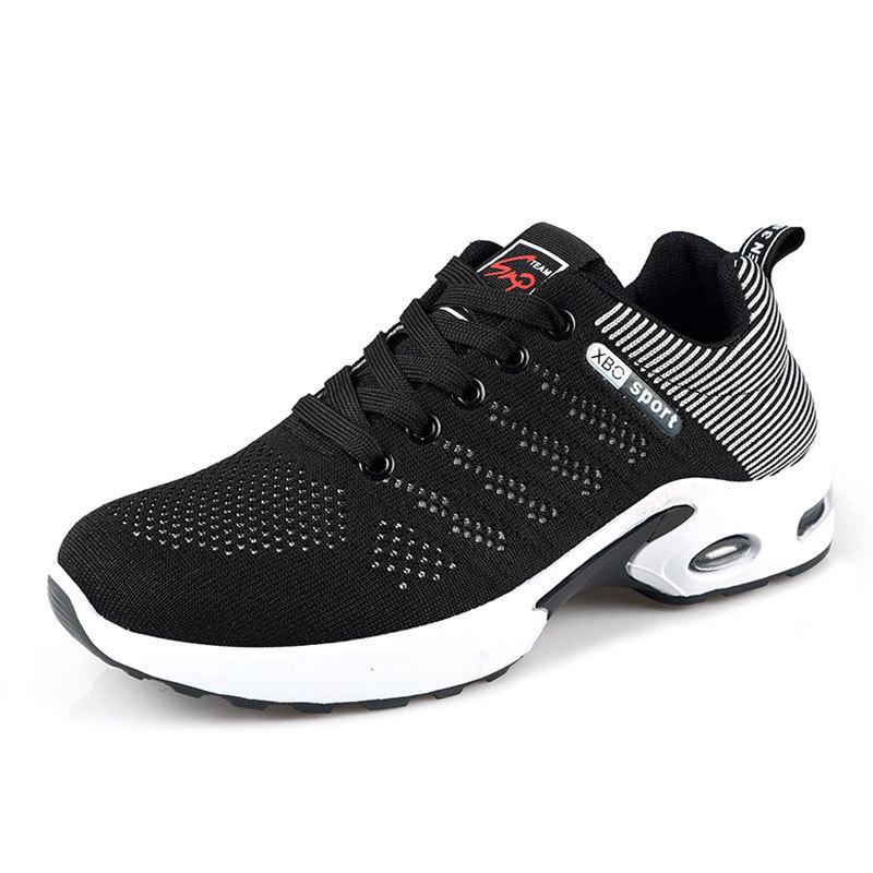 Flying Woven Mesh European and American Large-size Air Cushion Single Shoes, Lightweight Soft-soled Outdoor Hiking Shoes
