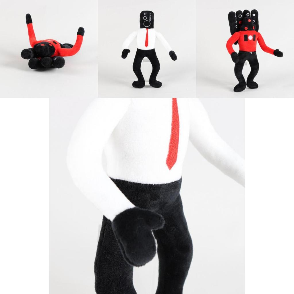 Bookfong Skibidi Toilet Speakerman Plüschtier, Lustiges und entzückendes Tierdesign, Kurzes Plüschmaterial, Perfekt für junge Erwachsene