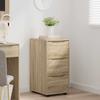 Storage Cabinet Sonoma Oak Finish 40 x 48 x 81 cm Engineered Wood