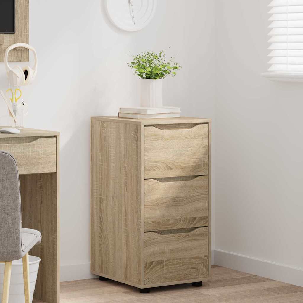 Storage Cabinet Sonoma Oak Finish 40 x 48 x 81 cm Engineered Wood