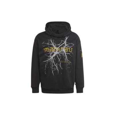Adidas Terrex X And Wander Collaboration Lightning Reflective Letter Print Outdoor Sports Hoodie Unisex Hoodies Black HN6938