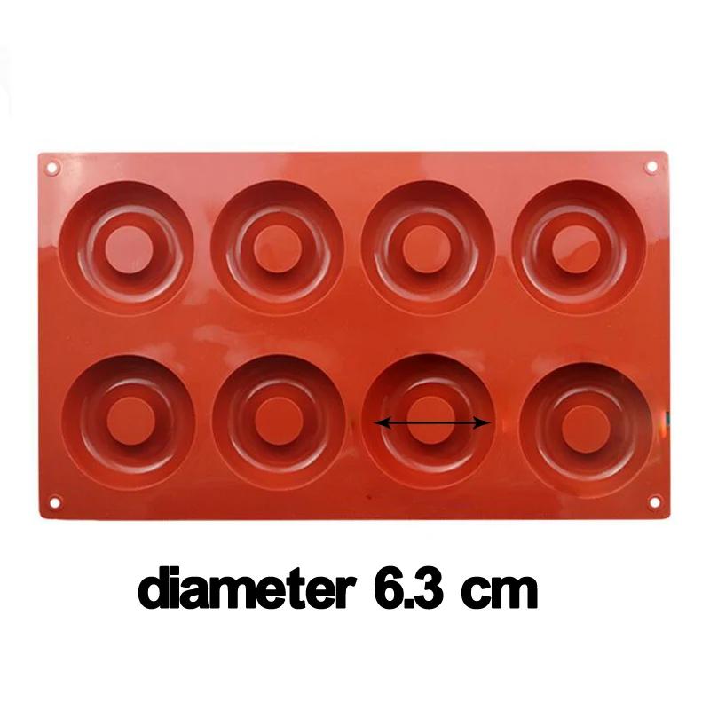 Food Grade Silicone Donut Chocolate Mold Silicone Donut Mold Maker Cake Maker Mold Desserts Baking Tools