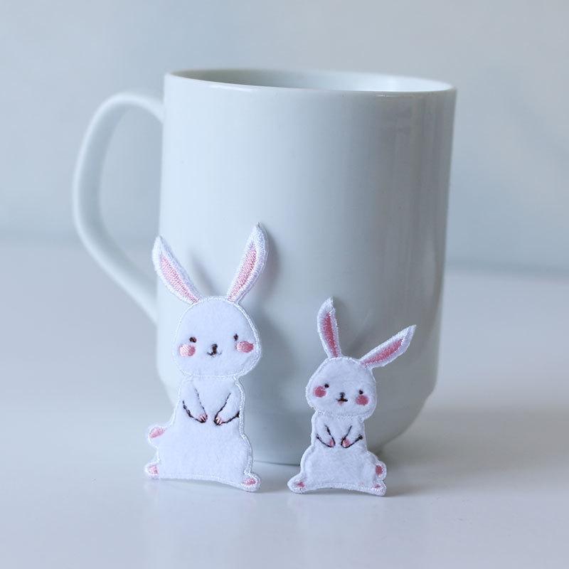 Three Loves Cloth Stickers, Cute Rabbit Clothes, Decorative Patterns, Pants, Bags, Holes, Cloth Patches, Embroidery Repair Subsidies