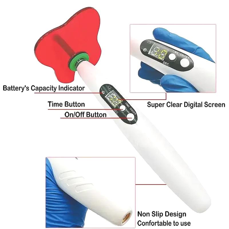 Stomatologie fără fir Curători LED Lampă fotopolimerizare 5W LED-B 110V-240V Curături Compozite Instrumente/Echipamente pentru terapii orale