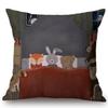 Moderne nordische Cartoon-Tiere Kissenbezug Niedlicher Elefant Giraffe Kinderzimmer Sofa Dekorative Wurfkissenhülle Cojines