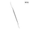 Stainless Steel Dual Heads Spatula Mixing Stick Foundation Mixing Make Up Tool