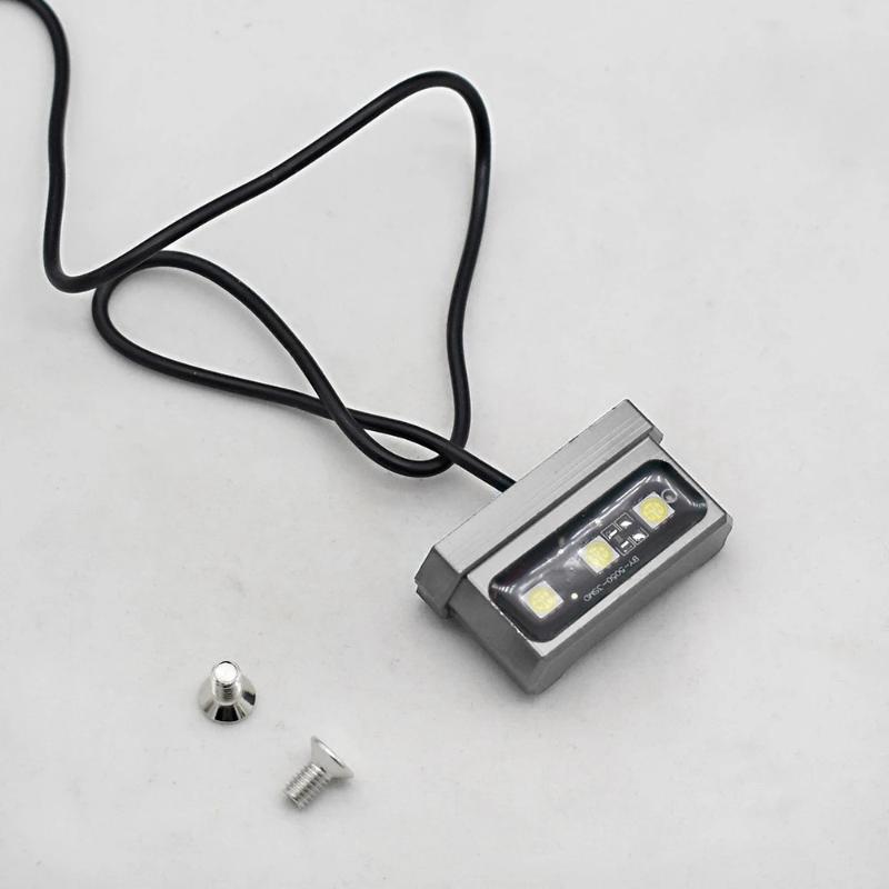 Waterproof Rear Tail Light For Motorcycles, LED Mini License Plate Light With 12V CNC Aluminum Alloy Mounting Bracket