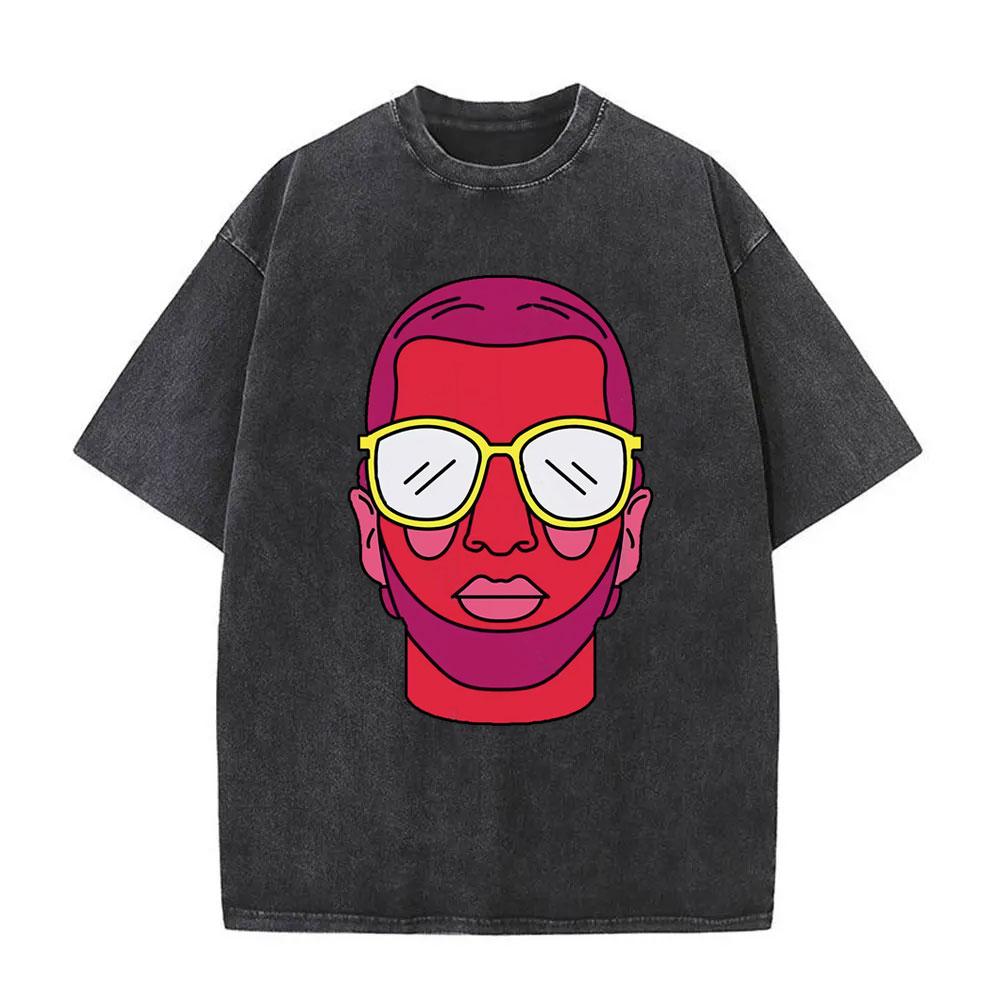 Washed Vintage Rap Band PNL Tour  Tshirts Famous Le Monde Chico Album Tshirt Men Women Hip Hop Fashion Oversized T Shirts