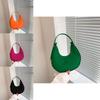 Chic Minimalist Crescent Bag For Women In Black Pink Orange Green And Brown Colors