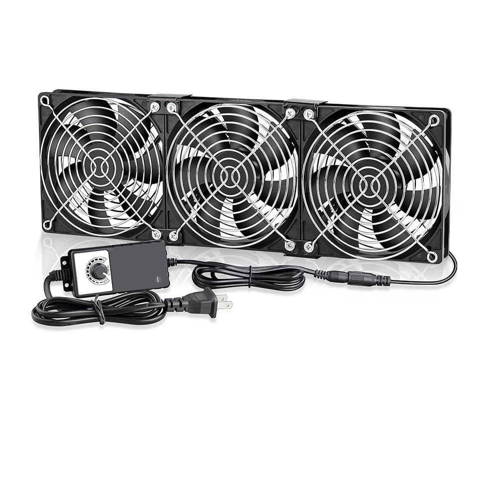 3000RPM Fan Cooling with Controller 120mm 12cm 12V 220V Btc Machine Chassis Workstation Cabinet Radiator Server Fan for GPU VGA EU