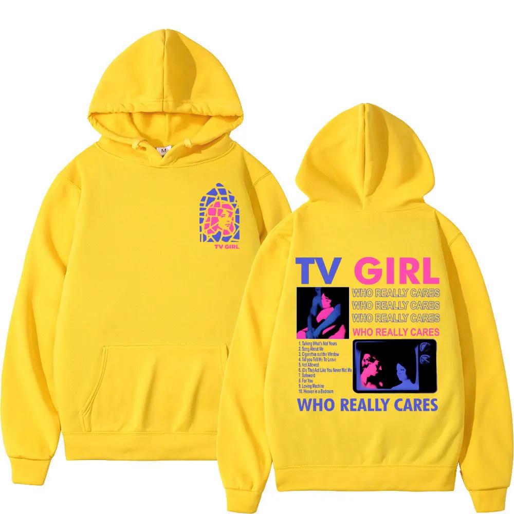 TV Girl Men's printed hoodie retro fashion Sweatshirt Harajuku Y2k hoodie