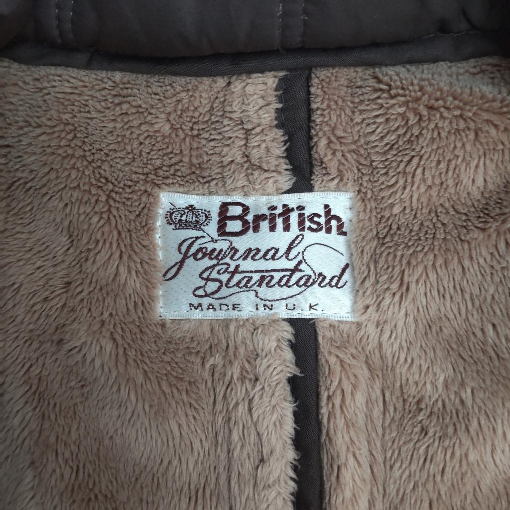 JOURNAL STANDARD Padded Blouson Jacket [Men S/Brown] Hood/Removable Lining(USED)